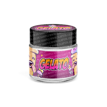 Gelato Glass Jars Pre - Labeled - 3.5grams (1/8oz)