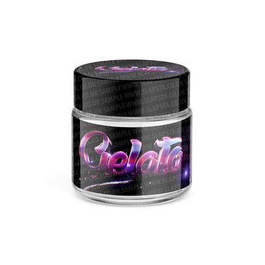Gelato Glass Jars Pre - Labeled - 3.5grams (1/8oz)