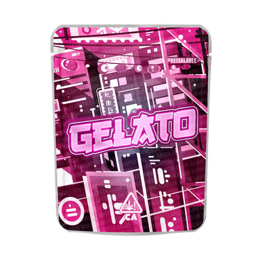 Gelato Mylar Pouches Pre-Labeled - 3.5g (1/8oz) / No / 16pcs