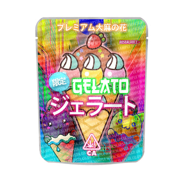 Gelato Mylar Pouches Pre - Labeled - 3.5g (1/8oz)