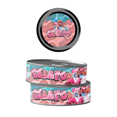 Gelato Pre - Labeled 3.5g Self - Seal Tins - 60pcs
