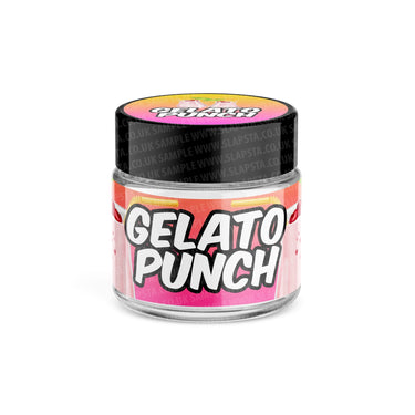 Gelato Punch Glass Jars Pre - Labeled - 3.5grams (1/8oz)
