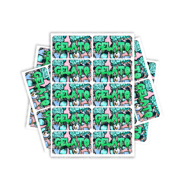 Gelato Rectangle / Pre-Roll Labels - Pre-Roll (10.16cm x 6.7cm) / 10