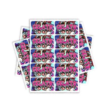 Gelato Rectangle / Pre-Roll Labels - Pre-Roll (10.16cm x 6.7cm) / 10