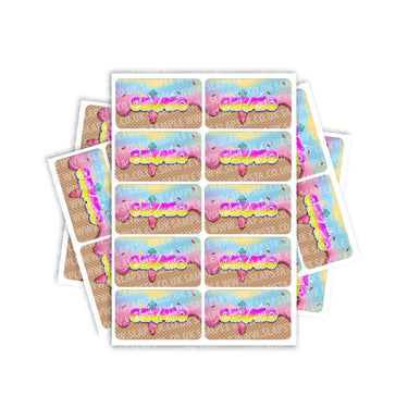 Gelato Rectangle / Pre - Roll Labels - Pre - Roll (10.16cm x 6.7cm)