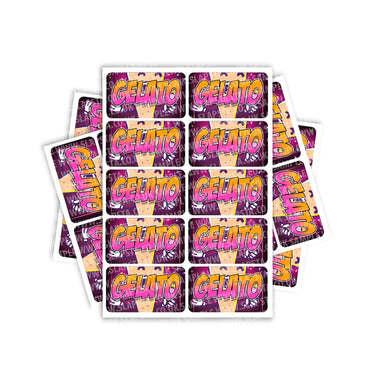 Gelato Rectangle / Pre-Roll Labels - Pre-Roll (10.16cm x 6.7cm) / 10