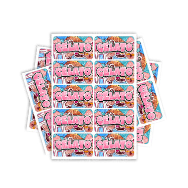 Gelato Rectangle / Pre-Roll Labels - Pre-Roll (10.16cm x 6.7cm) / 10