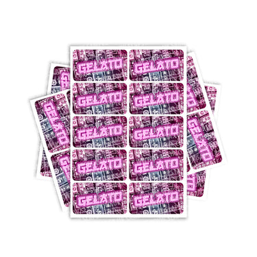 Gelato Rectangle / Pre - Roll Labels - Pre - Roll (10.16cm x 6.7cm)