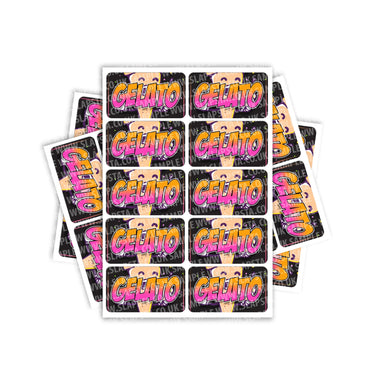 Gelato Rectangle / Pre-Roll Labels - Pre-Roll (10.16cm x 6.7cm) / 10