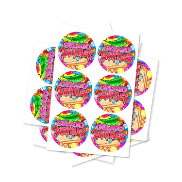 Gelato Zkittlez Circular Stickers - 2.5cm