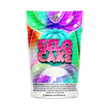 Gelo Cake Mylar Pouches Pre-Labeled - 3.5g (1/8oz) / No / 16pcs