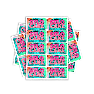 Gelo Cake Rectangle / Pre-Roll Labels - Pre-Roll (10.16cm x 6.7cm) / 10