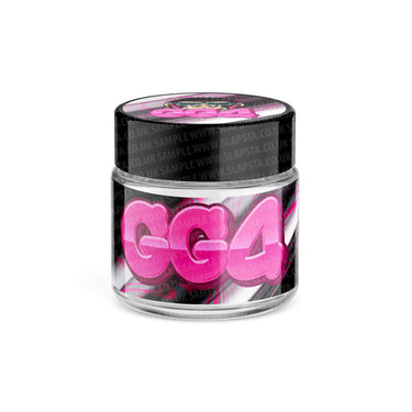 GG4 Glass Jars Pre - Labeled - 3.5grams (1/8oz)