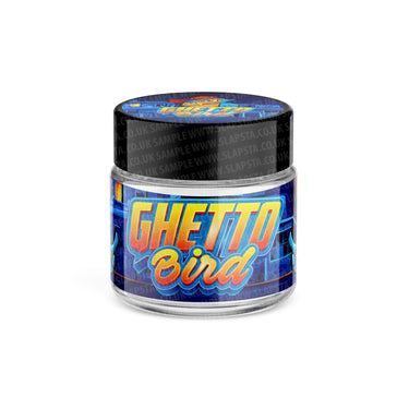 Ghetto Bird Glass Jars Pre - Labeled - 3.5grams (1/8oz)