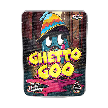 Ghetto Goo Mylar Pouches Pre - Labeled - 3.5g (1/8oz)