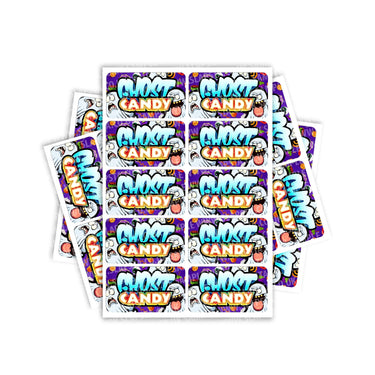 Ghost Candy Rectangle / Pre-Roll Labels - Pre-Roll (10.16cm x 6.7cm) / 10