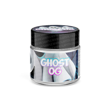 Ghost OG Glass Jars Pre - Labeled - 3.5grams (1/8oz)