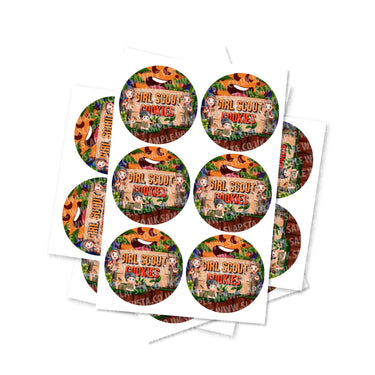Girl Scout Cookies Circular Stickers - 2.5cm