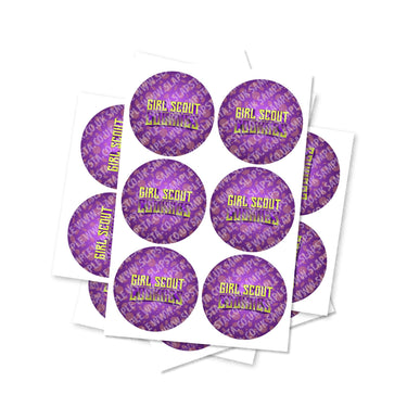 Girl Scout Cookies Circular Stickers - 2.5cm