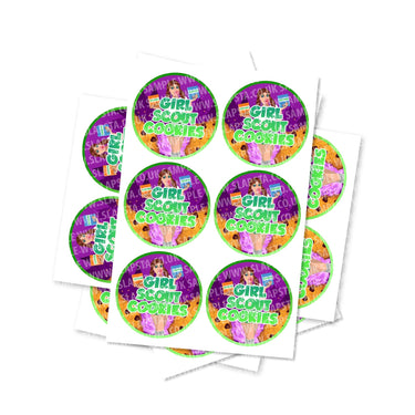 Girl Scout Cookies Circular Stickers - 2.5cm