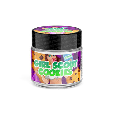 Girl Scout Cookies Glass Jars Pre - Labeled - 3.5grams (1/8oz)