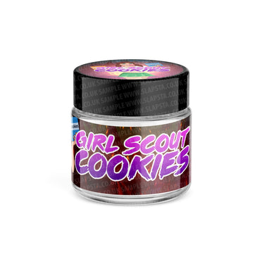 Girl Scout Cookies Glass Jars Pre - Labeled - 3.5grams (1/8oz)