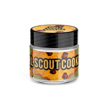 Girl Scout Cookies Glass Jars Pre - Labeled - 3.5grams (1/8oz)