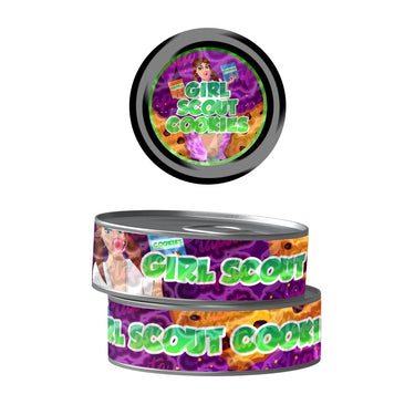Girl Scout Cookies Pre - Labeled 3.5g Self - Seal Tins - 60pcs