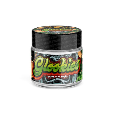 Glookies Glass Jars Pre - Labeled - 3.5grams (1/8oz)