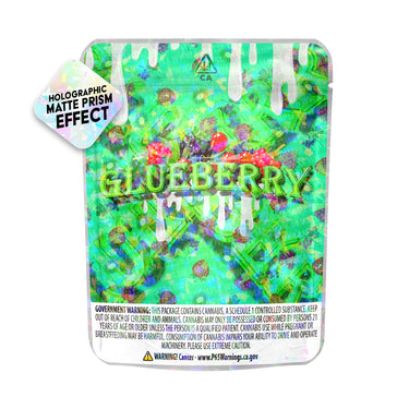 Glueberry SFX Mylar Pouches Pre-Labeled - 3.5g (1/8oz) / No / 16pcs