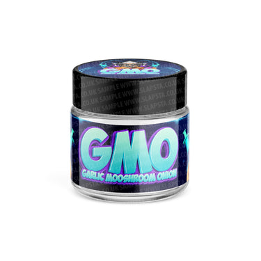 GMO Glass Jars Pre - Labeled - 3.5grams (1/8oz)