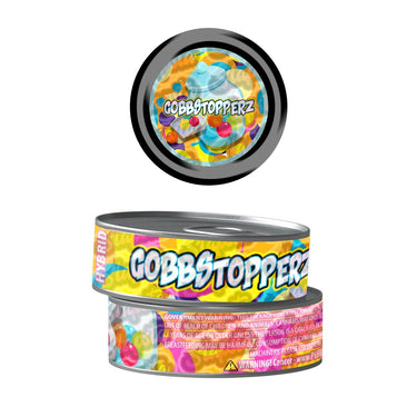 Gobbstopperz Pre - Labeled 3.5g Self - Seal Tins - 60pcs