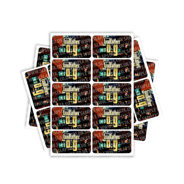Godfather OG Rectangle / Pre-Roll Labels - Pre-Roll (10.16cm x 6.7cm) / 10