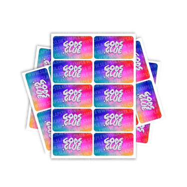 Gods Glue Rectangle / Pre - Roll Labels - Pre - Roll (10.16cm x 6.7cm)