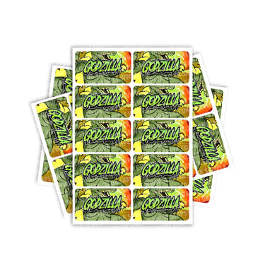 Godzilla Rectangle / Pre-Roll Labels - Pre-Roll (10.16cm x 6.7cm) / 10
