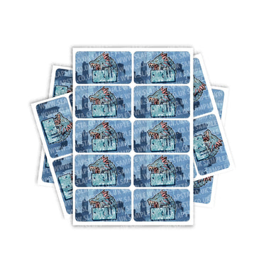 Godzilla Rectangle / Pre-Roll Labels - Pre-Roll (10.16cm x 6.7cm) / 10