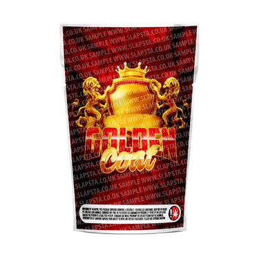 Golden Goat Mylar Pouches Pre - Labeled - 3.5g (1/8oz)