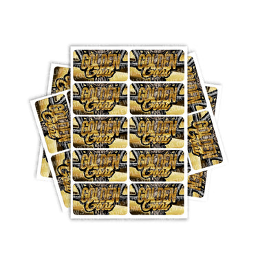 Golden Goat Rectangle / Pre-Roll Labels - Pre-Roll (10.16cm x 6.7cm) / 10