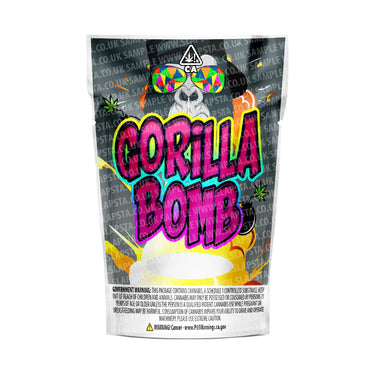 Gorilla Bomb Mylar Pouches Pre-Labeled - 3.5g (1/8oz) / No / 16pcs