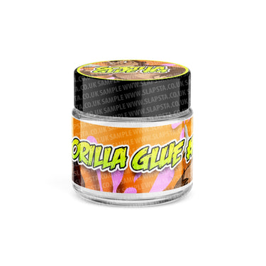 Gorilla Glue 4 Glass Jars Pre - Labeled - 3.5grams (1/8oz)