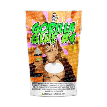 Gorilla Glue 4 Mylar Pouches Pre-Labeled - SLAPSTA