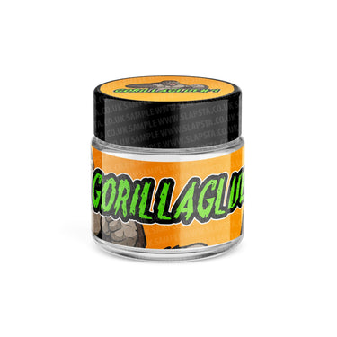 Gorilla Glue Glass Jars Pre - Labeled - 3.5grams (1/8oz)