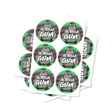 Gorilla Gum Circular Stickers - 2.5cm