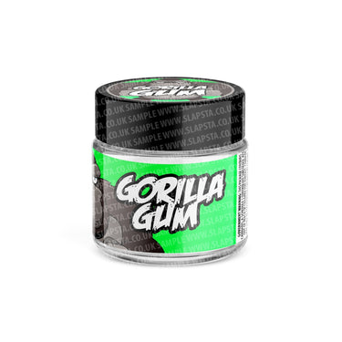 Gorilla Gum Glass Jars Pre - Labeled - 3.5grams (1/8oz)