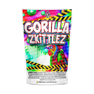 Gorilla Zkittlez Mylar Pouches Pre - Labeled - 3.5g (1/8oz)