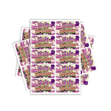 Grape Dosidos Rectangle / Pre-Roll Labels - Pre-Roll (10.16cm x 6.7cm) / 10