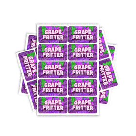 Grape Fritter Rectangle / Pre-Roll Labels