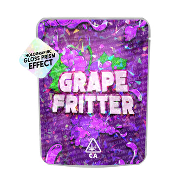 Grape Fritter SFX Mylar Pouches Pre - Labeled - 3.5g (1/8oz)