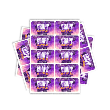 Grape Jelly Fuel Rectangle / Pre - Roll Labels - Pre - Roll (10.16cm x 6.7cm)