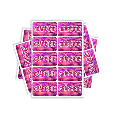 Grape Pie Rectangle / Pre-Roll Labels - Pre-Roll (10.16cm x 6.7cm) / 10